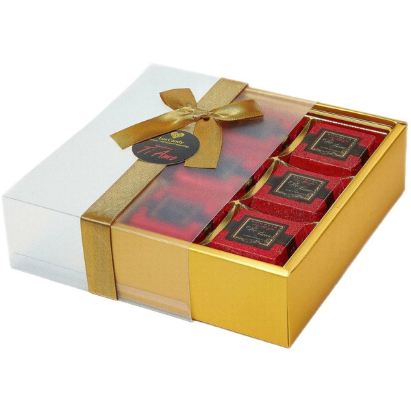 Конфеты LUX CANDY TI AMO темный шоколад с карамельной начинкой 170г ...