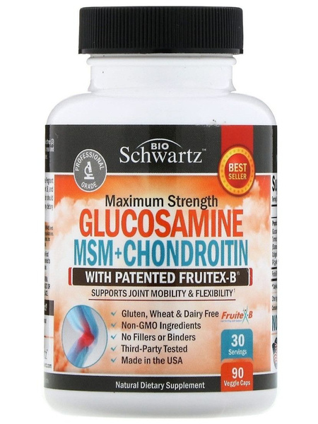 Глюкозамин хондроитин BioSchwartz Glucosamine Msm + Chondroitin 90 ...