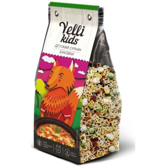 Супчик Yelli kids Буковки 80 г - купить с доставкой по выгодным ценам в ...