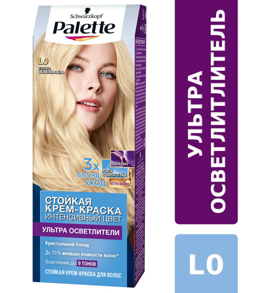 Крем-краска для волос PALETTE L0 Ультра Осветлитель, 110мл - купить с ...