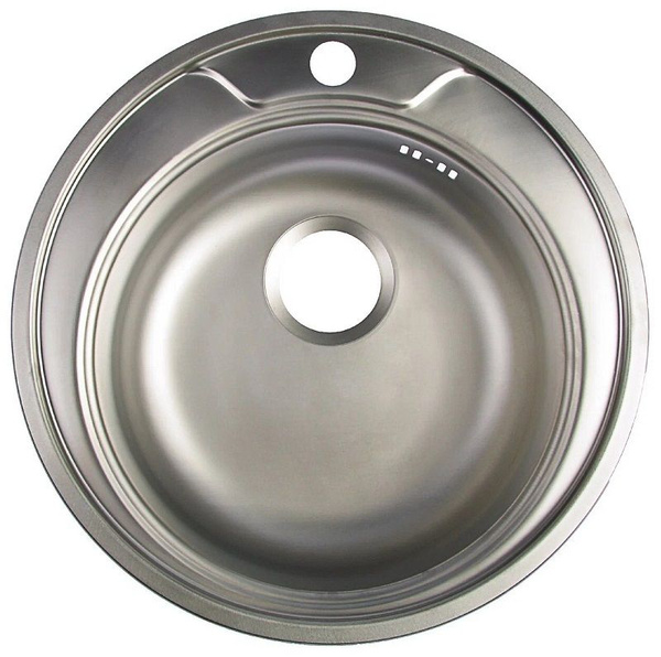 Мойка кухонная круглая врезная 51 (с сифоном) L-251 - купить с ...