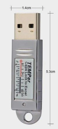 Usb-термометр, датчик температуры с программным обеспечением/ Активный ...