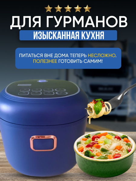 Мультиварка автомобильная, 2 л, 220 В - купить с доставкой по выгодным ...