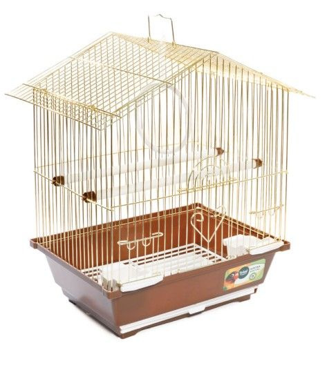Клетка Triol 2101G для птиц, золото, 300*230*390мм - купить с доставкой ...