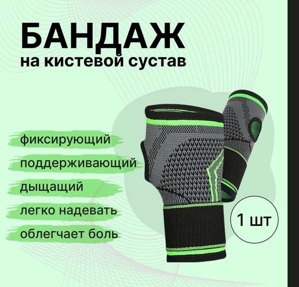 Бандаж на кистевой сустав/универсальный размер - купить с доставкой по ...