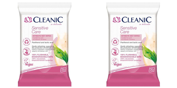 Cleanic Влажные салфетки 20 шт - купить с доставкой по выгодным ценам в ...