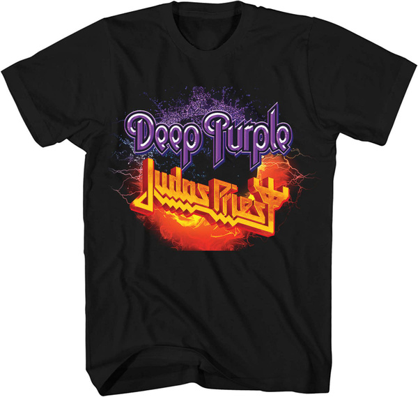 Футболка Deep Purple, размер 44, цвет черный каменный, 95% хлопка, 5% ...