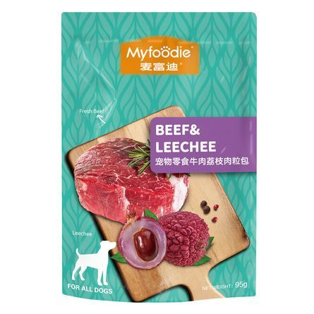 MYFOODIE (12 штук по 95 гр.) Консервы для собак, паштет с ГОВЯДИНОЙ и ...