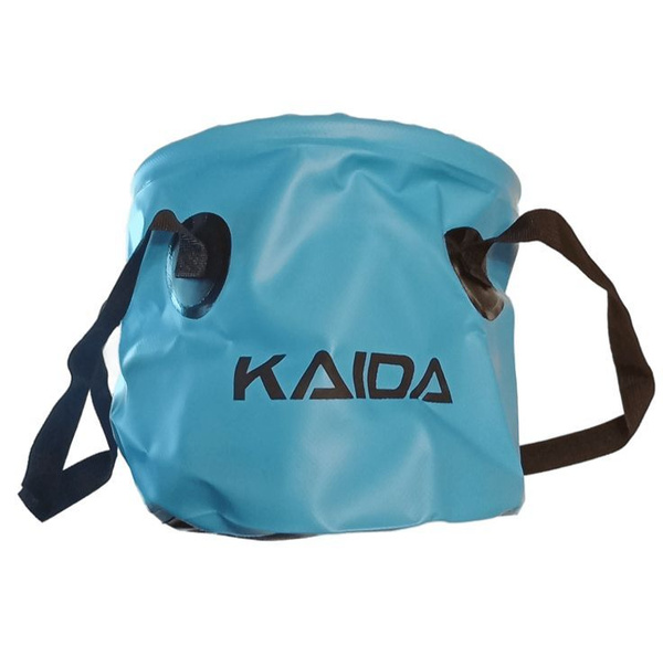Ведро для воды и прикормки (складное) Kaida 20 л Синий цвет - купить по ...