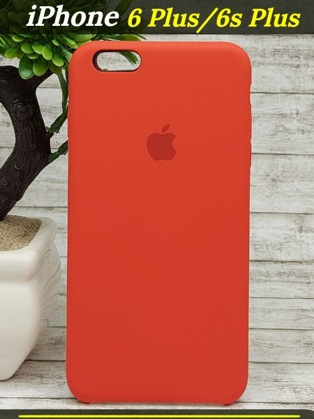 Чехол Silicone Case iPhone 6 Plus 6s Plus / Айфон 6 Плюс 6С Плюс (ярко ...