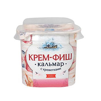 Паста из морепродуктов кальмар-креветка "Крем-фиш" 150 г, Россия ...