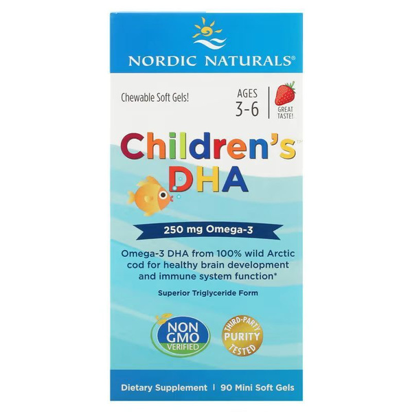 Nordic Naturals, ДГК (докозагексаеновая кислота), Омега-3, Для детей 3 ...