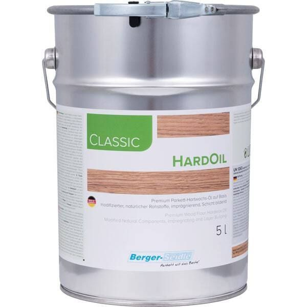 Масло для паркета бесцветное с твердым воском Berger Classic Hard Oil ...