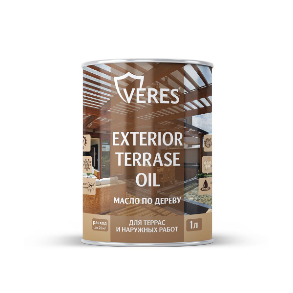 Масло для дерева Veres Exterior Terrase Oil, 1 л, палисандр - купить с ...