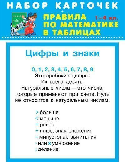 Правила по математике в таблицах. 1-4 класс - купить с доставкой по выгодным ценам в интернет-магазине OZON (1304411757)