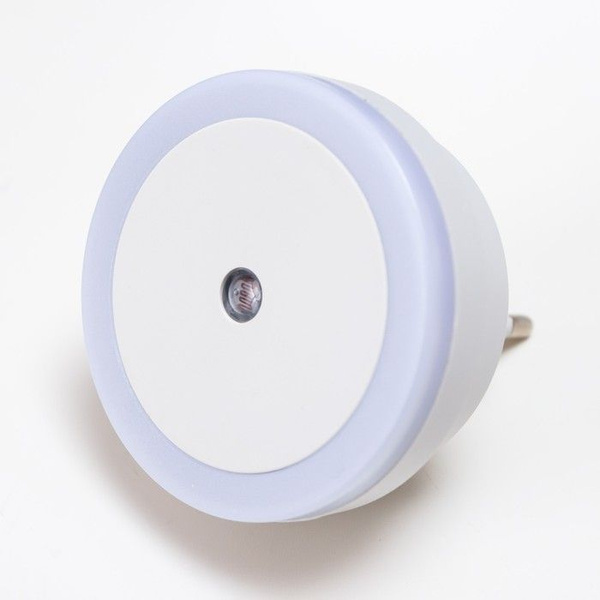 Светодиодный ночник с датчиком света LED от розетки, круглый купить на ...