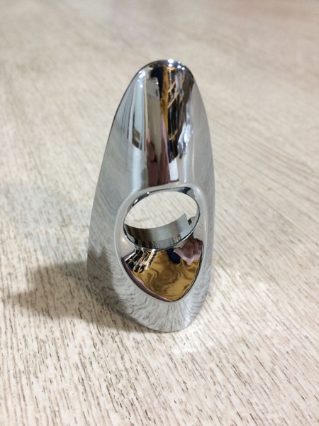 Накладка замка двери (личинки) левой Киа Рио 3 хром Rio 11-17гг ...