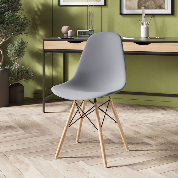 Стул для кухни, гостиной, столовой со спинкой EAMES DSW, мебель для ...