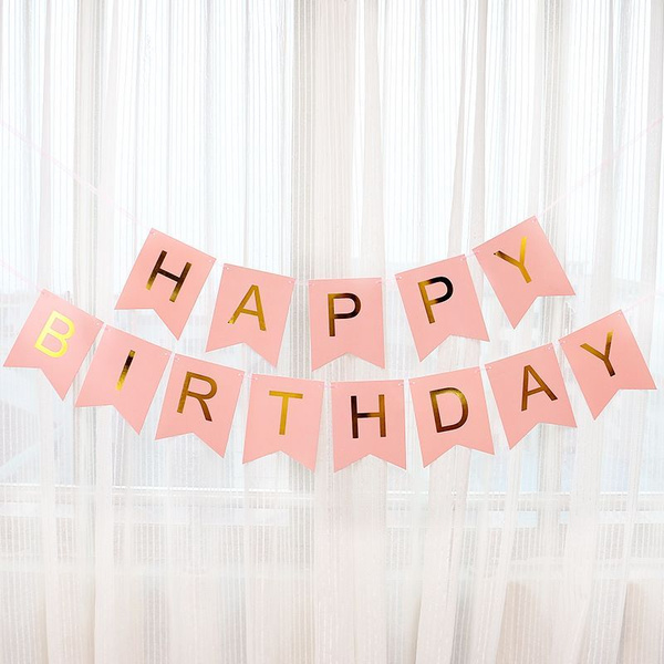 Гирлянда флажки Happy Birthday - купить в интернет-магазине OZON с ...