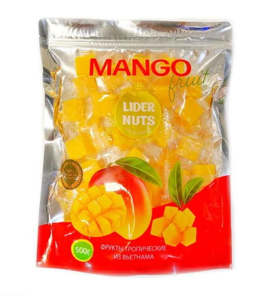 Манго кубики жевательные конфеты Lider Nuts, Вьетнам, 500гр, 1шт ...