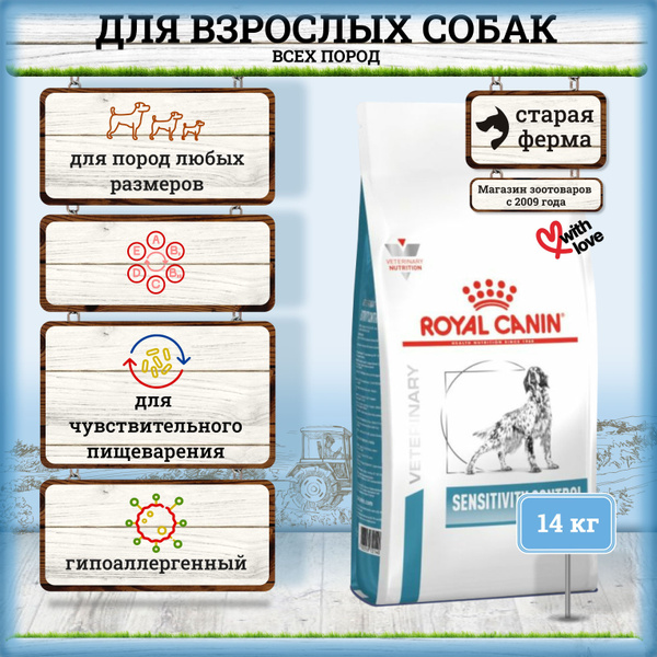 Роял Канин Диет Дог Эдалт Сенсетивити Контроль СЦ21 для собак с ...