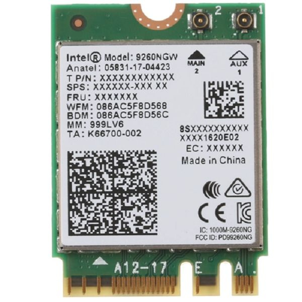 Bluetooth-адаптер Intel Wireless-AC 9260 Bluetooth 5,1 - купить по ...