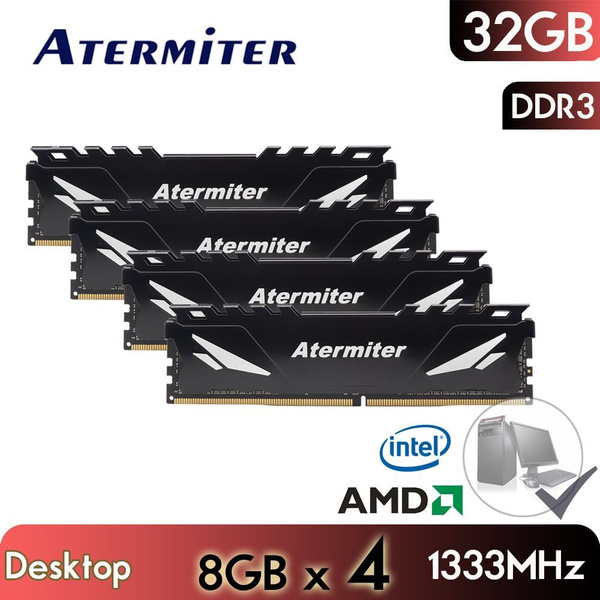 Модуль оперативной памяти Atermiter Intel AMD DDR3 8ГБ 1333Mhz 4x8 ГБ ...