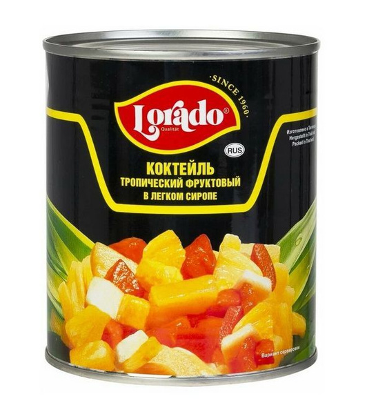 Коктейль фруктовый Lorado Тропический, 850г - купить с доставкой по ...