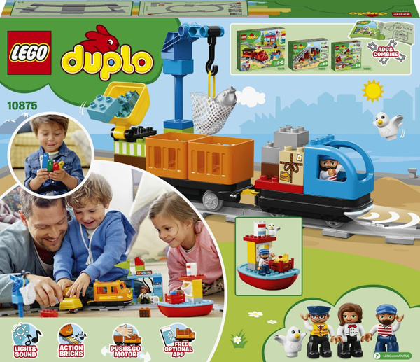 Конструктор LEGO Duplo грузовой поезд (10875) - купить с доставкой по ...
