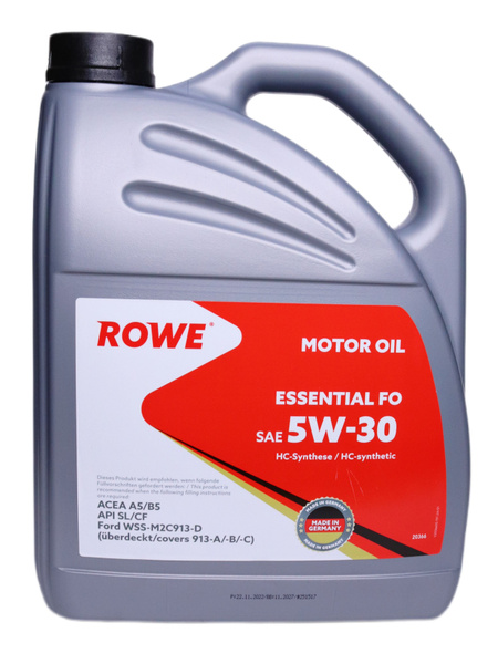 Масло моторное ROWE 5W-30 Полусинтетическое - купить в интернет ...