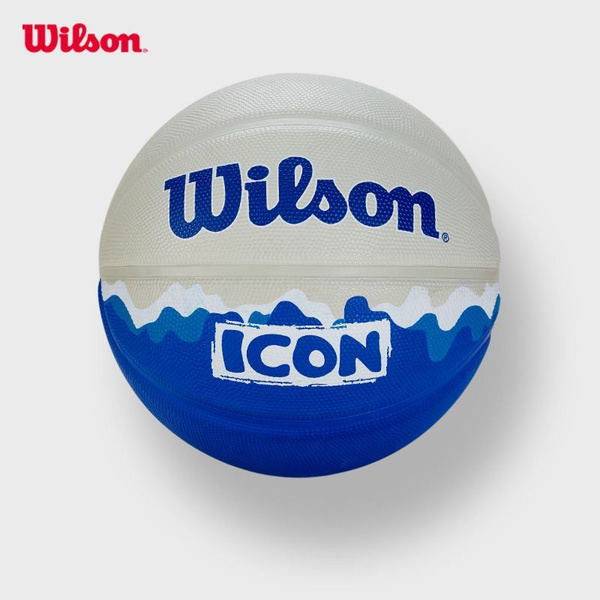 Мяч баскетбольный Wilson NBA №5 №5, белый, голубой купить по низкой ...