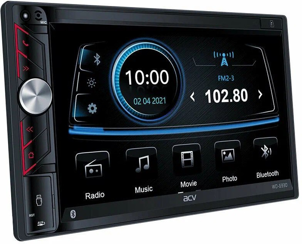 Авто-магнитола 2 DIN ACV WD-6930, черный2 DIN - купить в интернет ...
