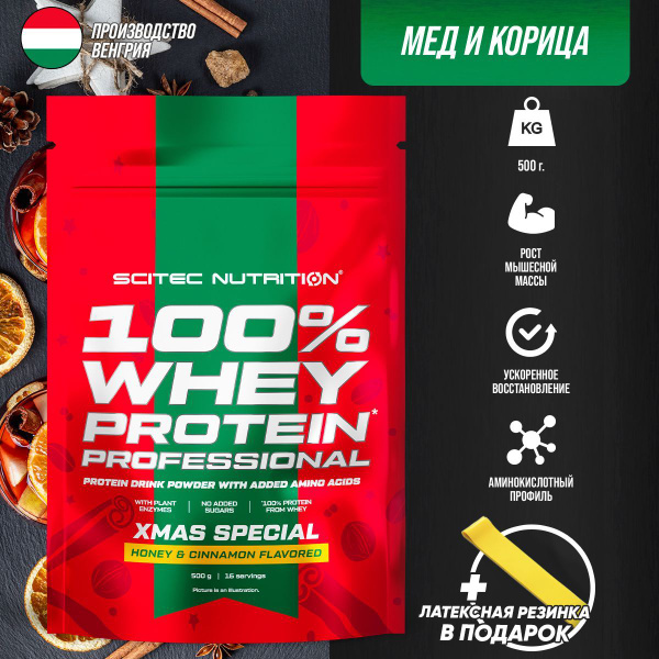 Scitec Nutrition Protein Professional 500 гр. (Мед и корица), Протеин ...