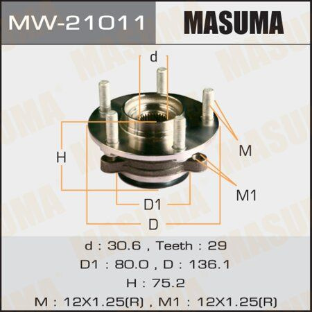 MW-21011 Ступица с подшипником NISSAN перед. - купить по доступным ...