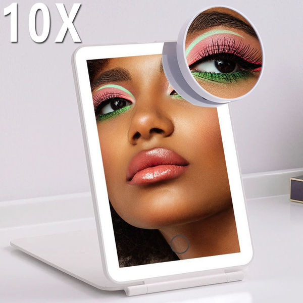 Зеркало карманное увеличительное зеркало для макияжа в 10 раз, - купить ...