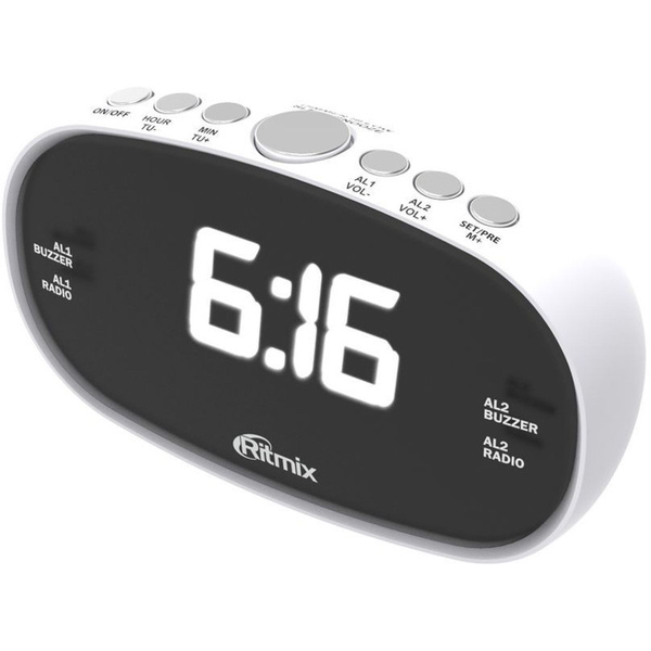 Радио-часы Ritmix RRC-616 White купить по низкой цене с доставкой в ...
