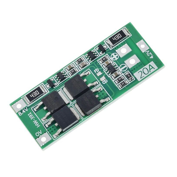 BMS 2S 20A 8.4V контроллер заряда/разряда Li-ion аккумуляторов с ...