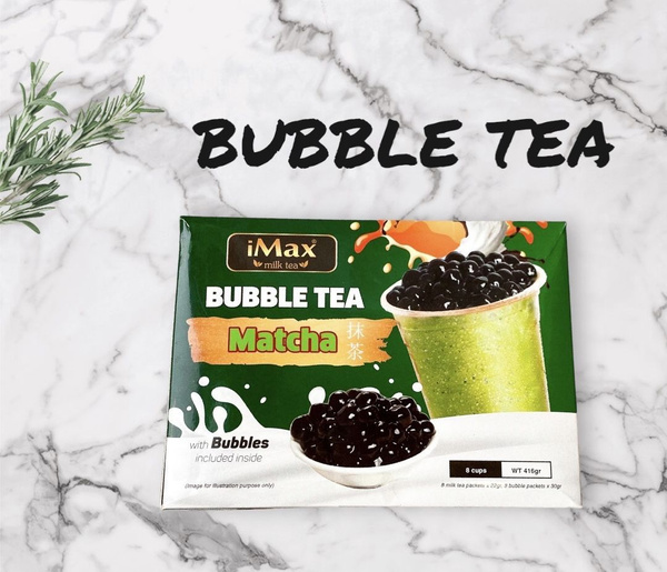 Вьетнамский чай с шариками тапиока iMax Bubble Tea со вкусом Матча, 8 ...