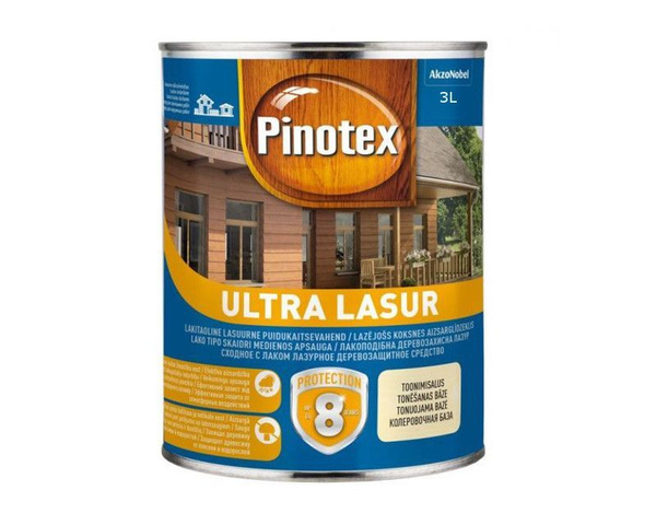 Pinotex Ultra защитная влагостойкая лазурь с воском для дерева Пинотекс ...