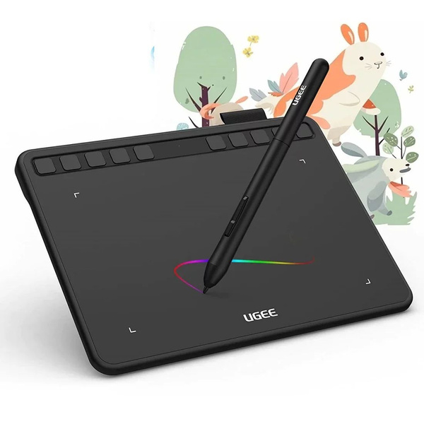 Графический планшет Ugee, A5, Chrome OS, iOS, 8192 уровня, черно-серый ...