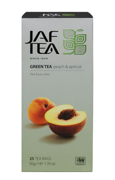 Чай JAF TEA "Peach&Apricot" зелёный с персиком и абрикосом, 25 пак ...