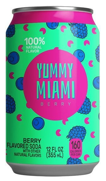 Berry 12. Yummy Miami газированный напиток. Yummy Miami 0,355л.*12шт. Grape USA Ямми Майами. Напиток безалкогольный сильногазированный yummy Miami Black Cherry.