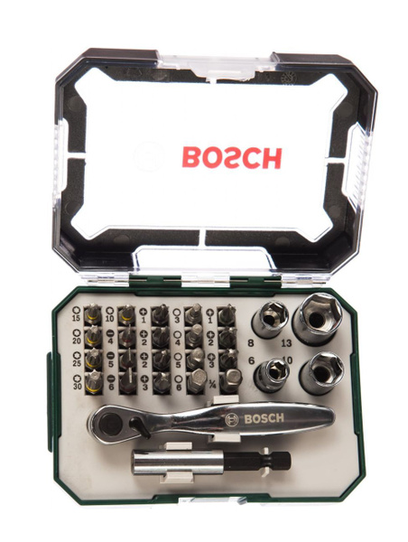 Набор бит и головок Bosch 26 шт - купить с доставкой по выгодным ценам ...