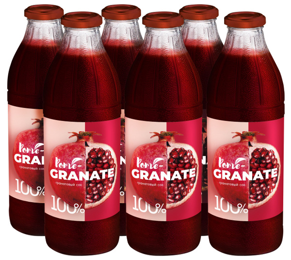 Сок гранатовый Pomegranat, Кубань (Стекло) 1л. д/пит. - купить с ...
