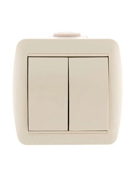 Выключатель Lezard, клавиш 2 шт, монтаж Открытый - купить с доставкой ...