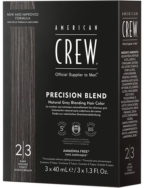 American Crew /Камуфляж краска для волос 2/3 Темный натуральный 3*40мл ...