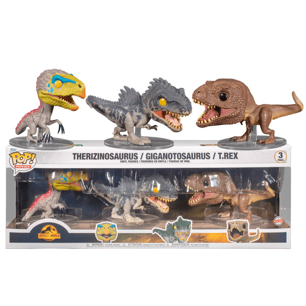 Фигурка Funko POP Therizinosaurus, Giganotosaurus and T-Rex 3-Pack ...