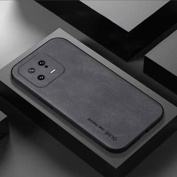 Стильный на коже чехол для Xiaomi 13 Pro (Сяоми 13 Про, Ксиаоми 13Про ...