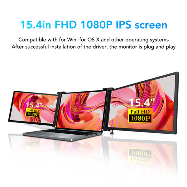 15,4-дюймовый экран расширения ноутбука с двумя экранами портативный ...