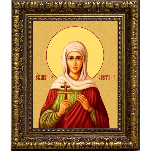 Мария Константинопольская (Патрикия) святая мученица. Икона на холсте ...